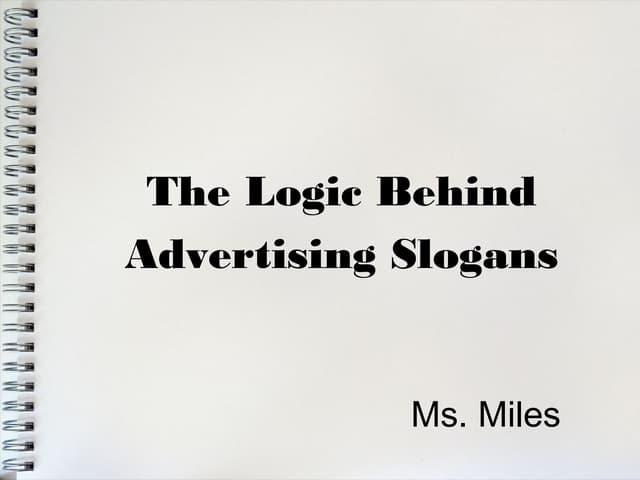 Logical Reasoning Project: Advertising Slogans