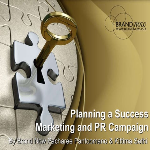 PR planning and Executing the Public relations campaign | PPTX