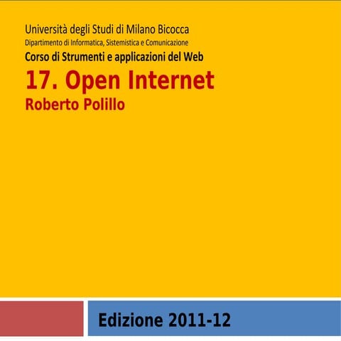 17. Open internet