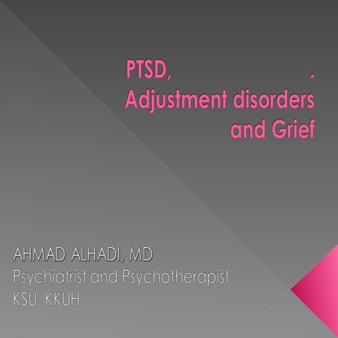 Post traumatic stress disorder presentation | PPT