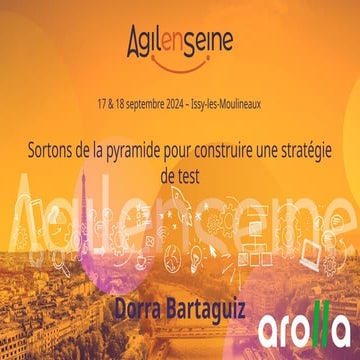 Sortons de la pyramide pour construire une stratégie de test