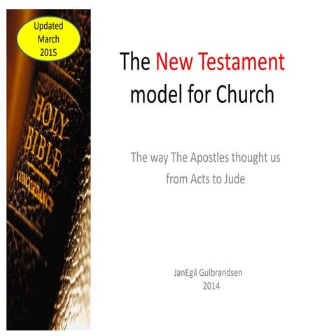 17   the nt model for church - jan 2014