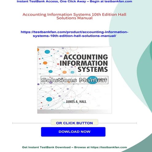 Accounting Information Systems 10th Edition Hall Solutions Manual | PDF