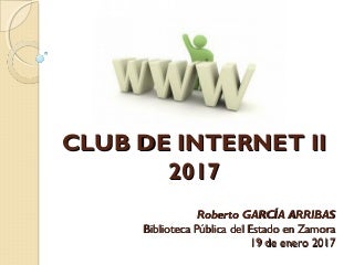 170118 Presentación nuevo Club de Internet II de la Biblioteca Pública del Estado en Zamora (España)