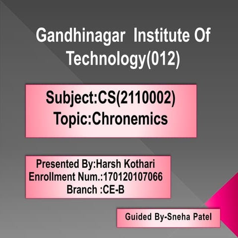 170120107066 chronemics.ppt