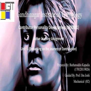 Embarking on the journey of contribution