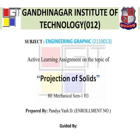 Projection of solid 