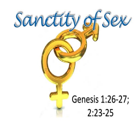 Sanctity of Sex