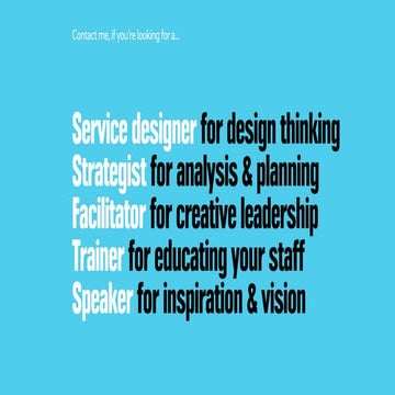 Why should you contact me?