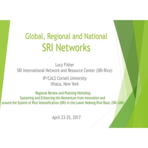1703 - Global, Regional and National SRI Networks