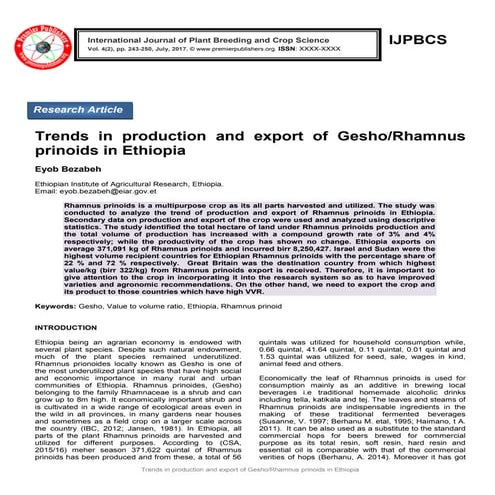 Gesho | PDF