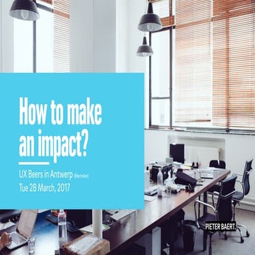 How to make an impact?