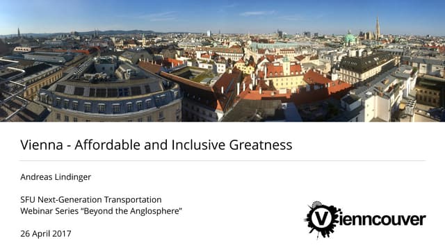 Vienna - Affordable and Inclusive Greatness