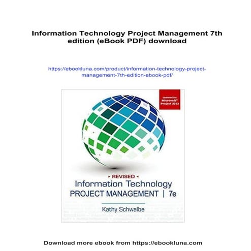 Information Technology Project Management 7th edition (eBook PDF)