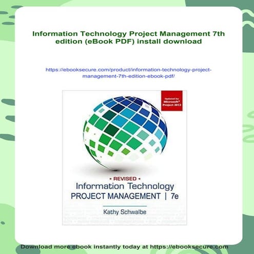 Information Technology Project Management 7th edition (eBook PDF)