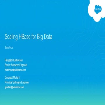 Scaling HBase for Big Data | PPT