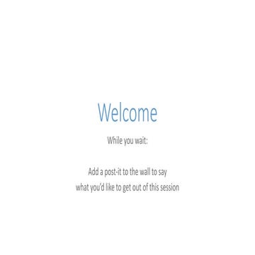 User Experience Programme showcase lightening talks