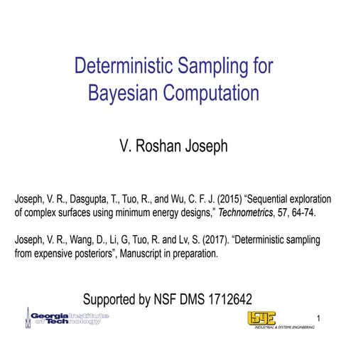 Program on Quasi-Monte Carlo and High-Dimensional Sampling Methods for Applie...