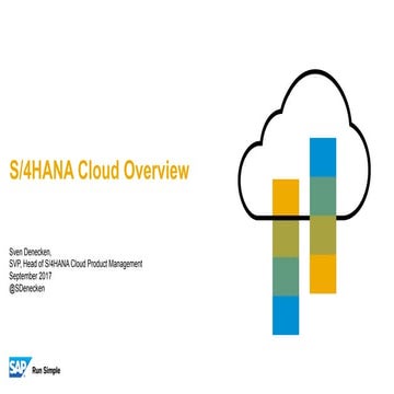 170905_s4hana_cloud_overview-SAP S4HANA Cloud  -1709
