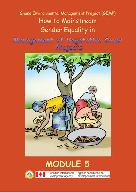 5Gender and Management of Vegetative Cover Projects