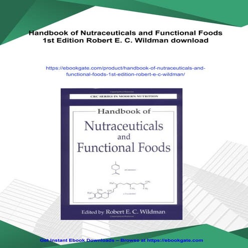 Handbook of Nutraceuticals and Functional Foods 1st Edition Robert E. C ...