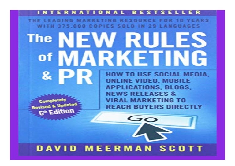 The New Rules of Marketing and PR How to Use Social Media Online Vide…