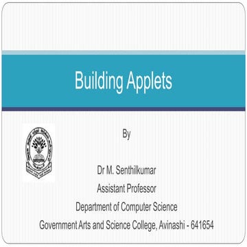 171-33B - Java Programming-Building Applets.ppt