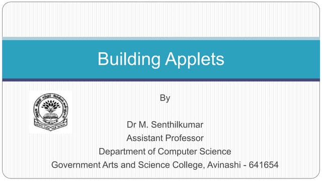 171-33B - Java Programming-Building Applets.ppt