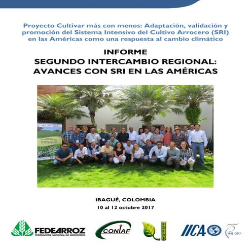  Informe Segundo Intercambio Regional: Avances con SRI en las Américas