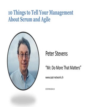 Ten Things to Tell Management about Scrum and Agile