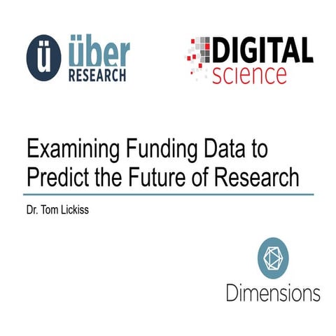 ICIC 2016: Examining Funding Data to Predict the Future of Research