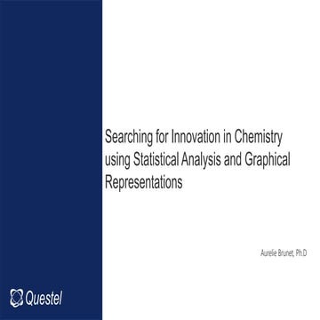 ICIC 2016: Searching for Innovation in Chemistry using Statistical Analysis a...