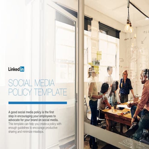 LinkedIn Elevate Social Media Policy Template