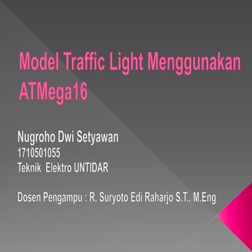 Flowchart dan Coding Program Traffic Light dengan At-Mega 16