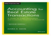 Accounting for Real Estate Transactions A Guide For Public Accountants and Corporate Financial Professionals book 562