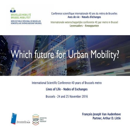 Which Future for Urban Mobility? - PTA and PTO must disrupt themselves or wil...