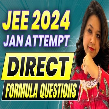 jee january attempt 2024 questions for JEE 2024 | PDF