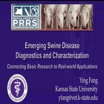 Dr. Ying Fang - Emerging swine disease diagnostics and characterization: conn...