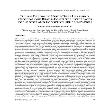 NEURO FEEDBACK MEETS DEEP LEARNING: CLOSED-LOOP BRAIN–COMPUTER ...