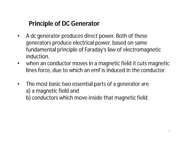 dc generator ece