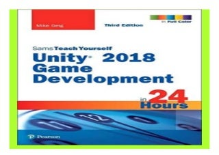 Unity 2018 Game Development in 24 Hours, Sams Teach Yourself 3rd Edition book 598