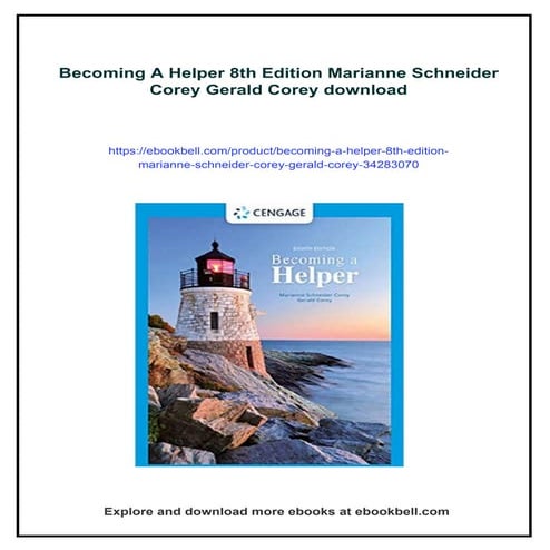 Becoming A Helper 8th Edition Marianne Schneider Corey Gerald Corey