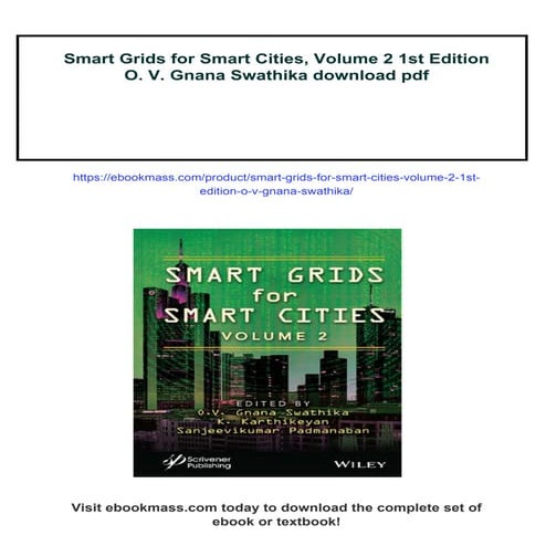 Smart Grids for Smart Cities, Volume 2 1st Edition O. V. Gnana Swathika