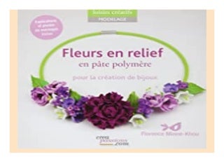 Fleurs en relief p�te polym�re pour la cr�ation de bijoux book 947