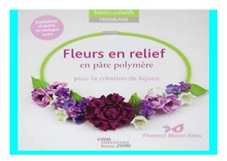Fleurs en relief p�te polym�re pour la cr�ation de bijoux book 334