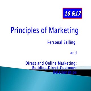 personal selling and direct marketing