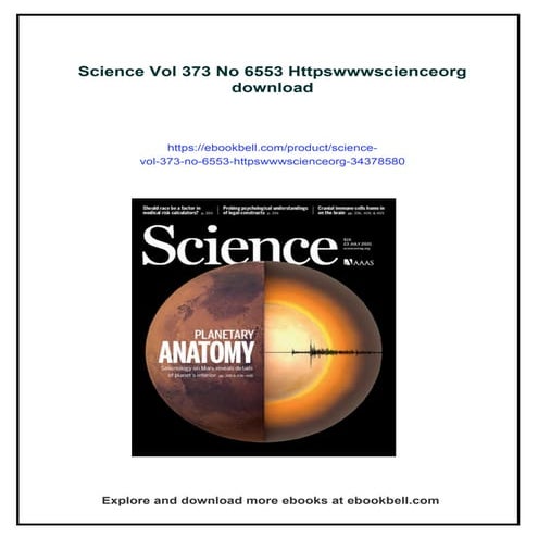 Science Vol 373 No 6553 Httpswwwscienceorg