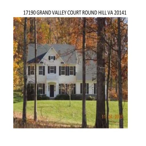 17190 Grand Valley Court Round Hill VA 20141