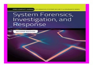System Forensics, Investigation and Response Jones amp Bartlett Learning Information Systems Security amp Ass book 912