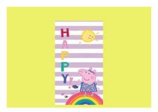 Interessanter Preis BERONAGE Kinder Badetuch Peppa Wutz Pig Motiv Happy 75 x 150 cm 100 Baumwolle in Veloursqualität Strandlaken Strandtuch Badelaken Duschtuch Handtuch